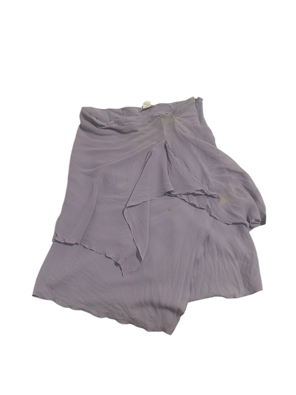 Vivienne Tam Silk Lavender Asymmetrical Layered Skirt